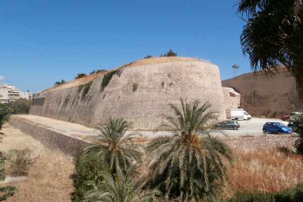 Ένα μέρος της οχύρωσης των Ενετικών Τειχών του Ηρακλείου στην Κρήτη.