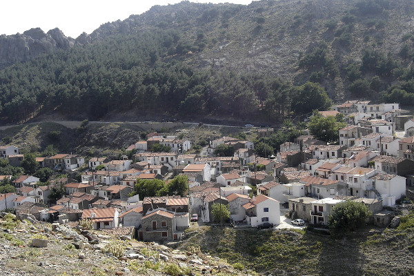 Γενική άποψη του κεντρικού και κύριου οικισμού της Χώρας της Σαμοθράκης.
