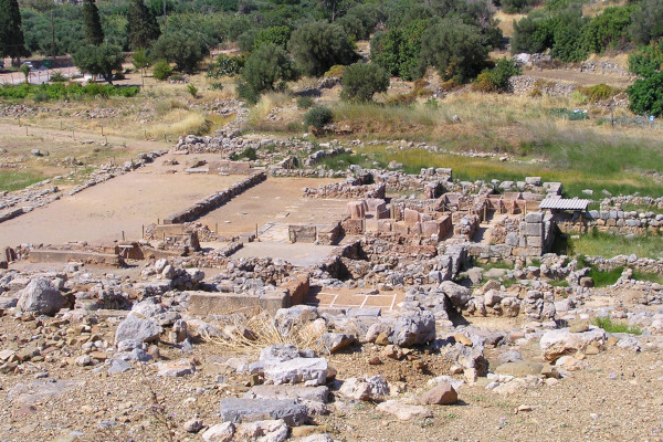 Φωτογραφία από τα ερείπια του Μινωικού Παλατιού της Ζάκρου στην Κρήτη.